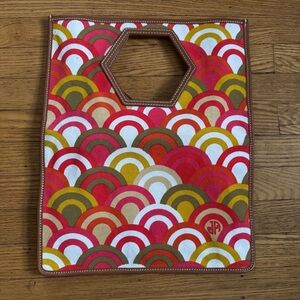 Jonathan Adler 🫦 chic AF bag w/ initials logo woven embroidered 70’s like 🆕 FAB!